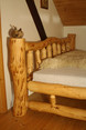 manželská postel z olšového dřeva (OD-02)