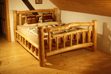 manželská postel z olšového dřeva (OD-01)